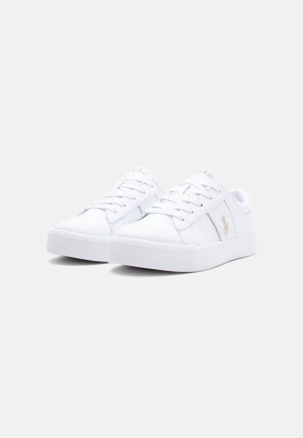 Кроссовки унисекс frazier ii Polo Ralph Lauren, White/Gold-Coloured Glitter/Gold-Coloured — фото 2