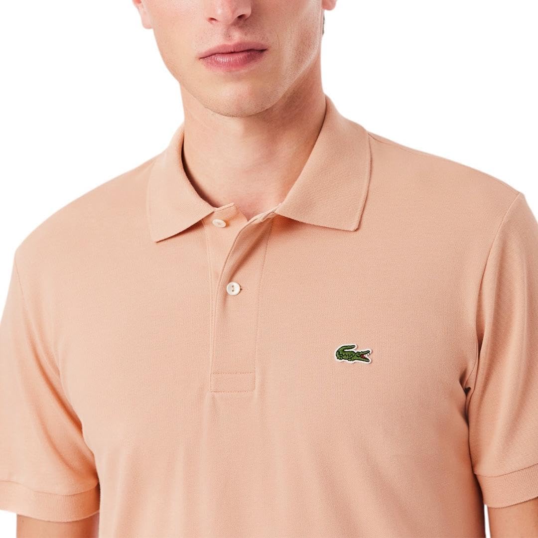 Футболка-поло Lacoste, мужская, классическая, светло-коричневый — фото 2