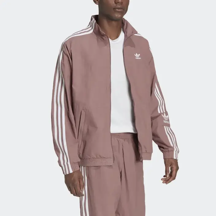 Классическая мужская куртка с тремя полосками Dusty Pink Adidas Originals, цвет Dusty Pink — фото 3