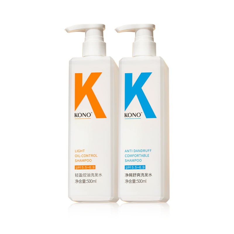 

Классический шампунь для ухода за волосами, контроль жирности, лечение перхоти, мыльный аромат, 500мл+500мл KONO