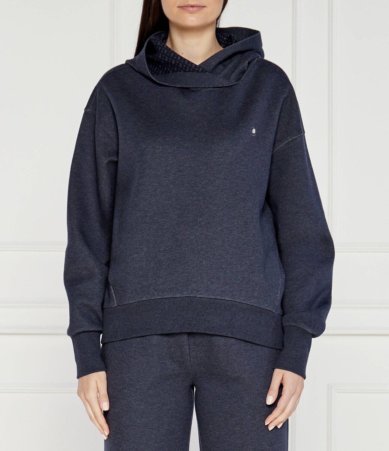 

Толстовка BOSS BLACK Erkunden2 Oversize fit, темно-синий