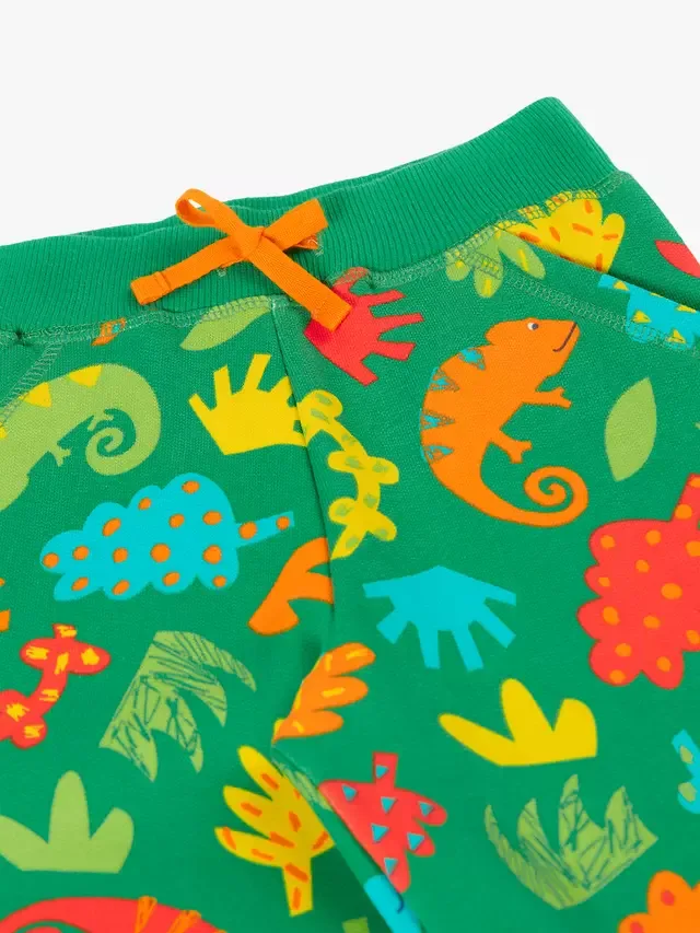 Детские хлопковые шорты Samson с принтом, модель Chameleon Camp Frugi — фото 2