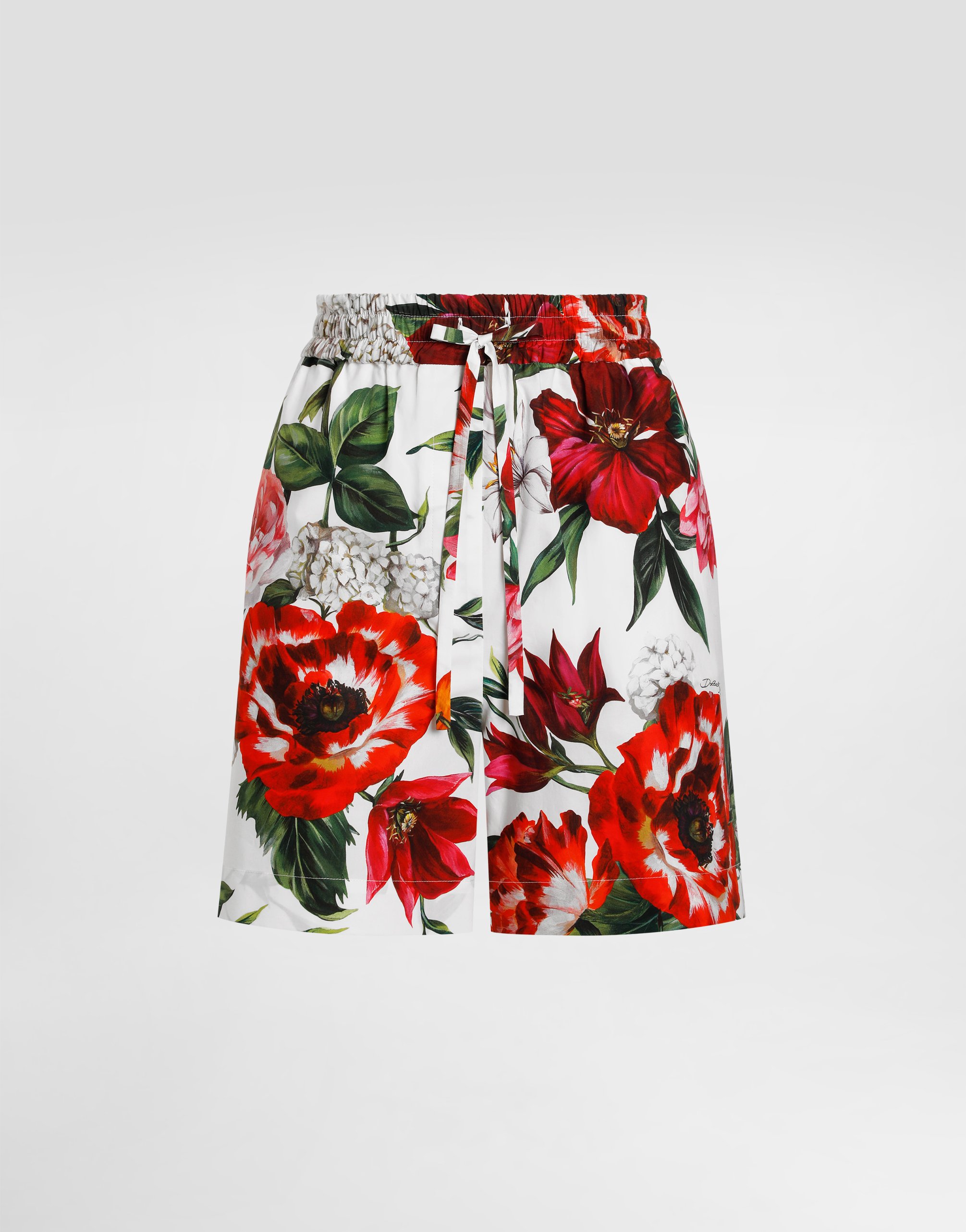 

Поплиновые шорты с цветочным принтом Dolce & Gabbana, принт