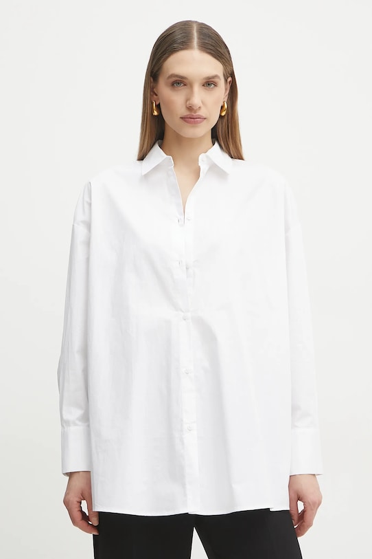 

Хлопковая рубашка Armani Exchange, белый