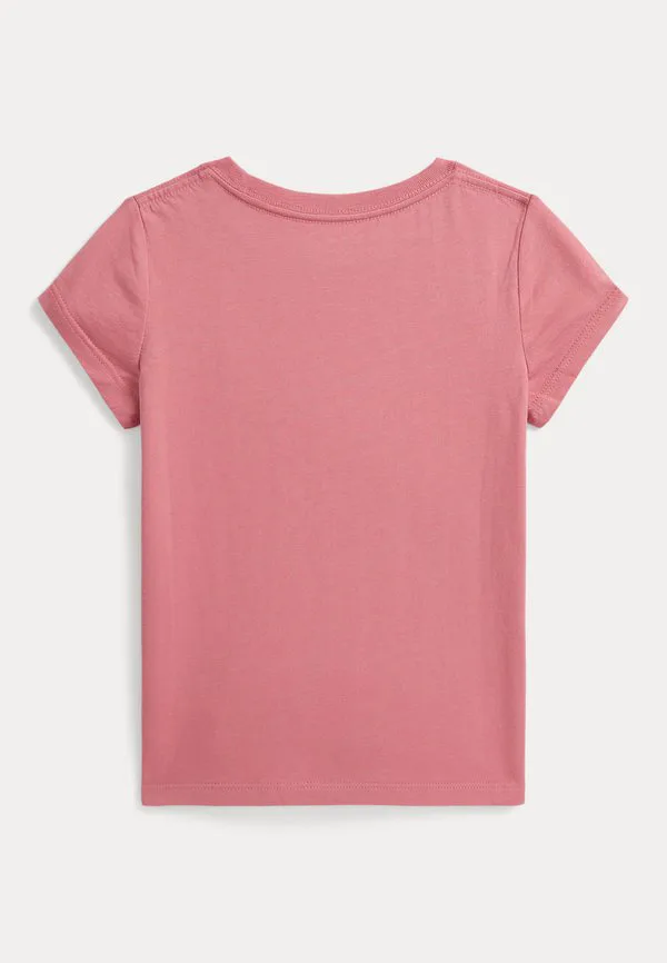 Футболка из хлопкового трикотажа, базовая футболка Polo Ralph Lauren, Desert Rose — фото 2