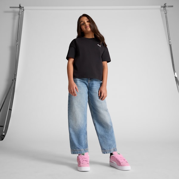 Футболка свободного кроя для больших детей Puma Wardrobe Essentials, черный — фото 3