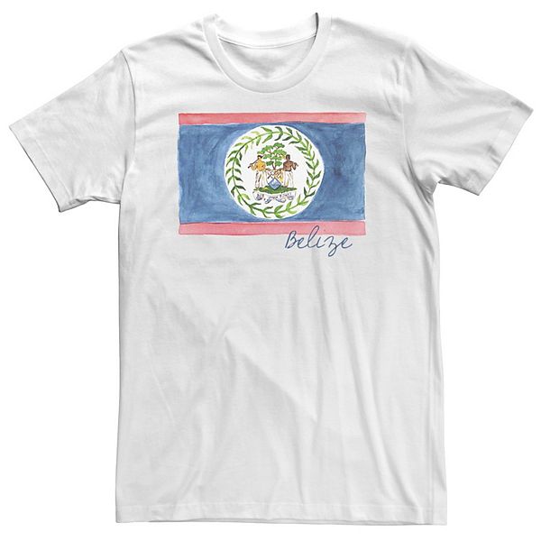 

Футболка Big & Tall HHM Belize Watercolor Flag Licensed Character