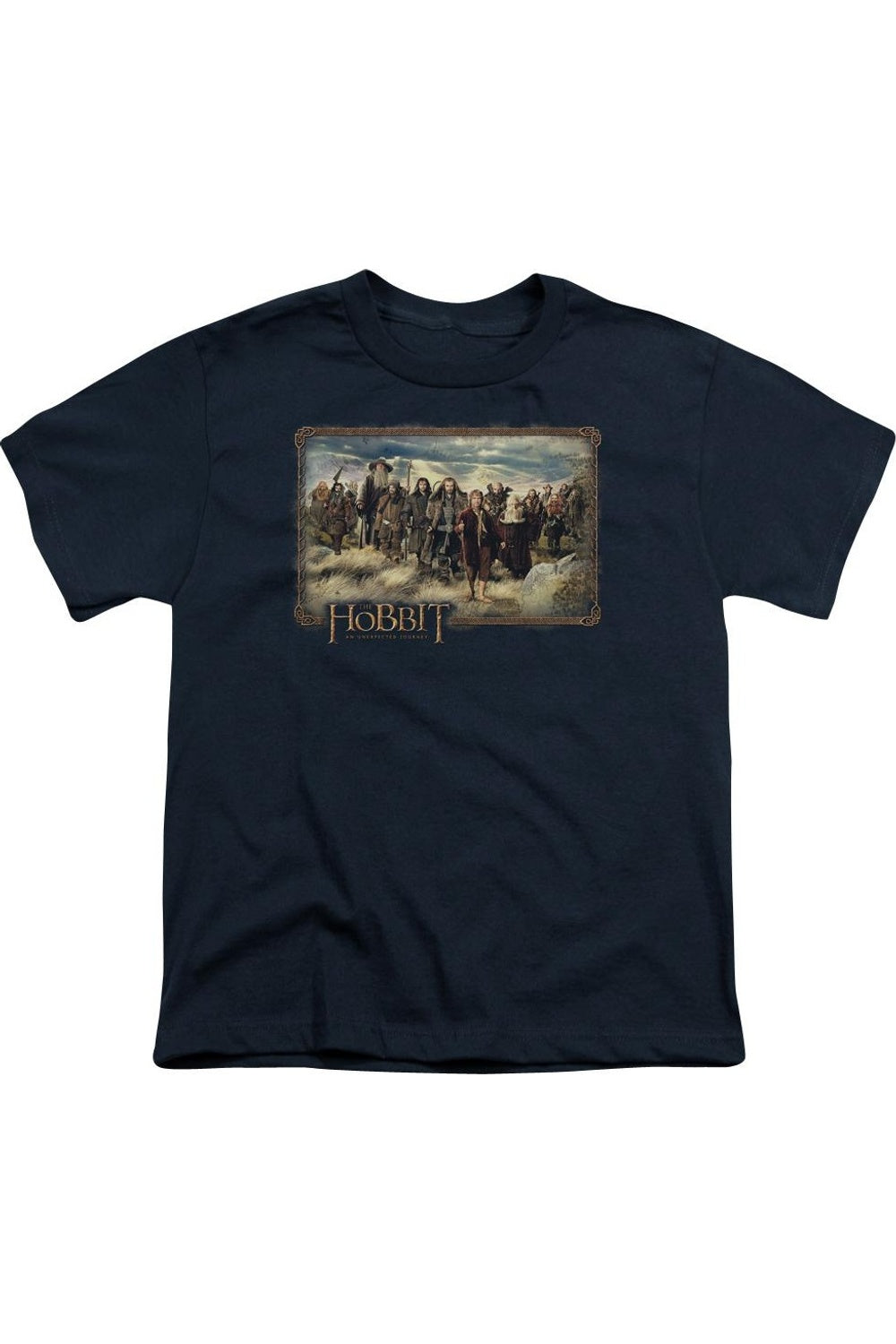 

Футболка с коротким рукавом The Hobbit Hobbit & Company для детей Gildan, темно-синий