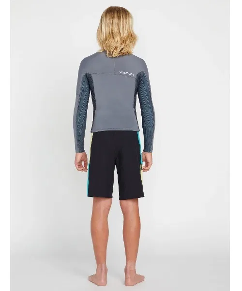 Гидрокостюм Volcom Modulator 2mm с длинным рукавом для детей, серый — фото 4