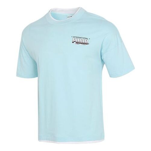 

Футболка x britto t-shirt 'blue white' Puma, синий