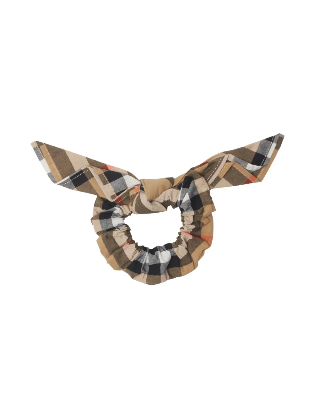 Резинка для волос в клетку Burberry Kids, песочный — фото 2