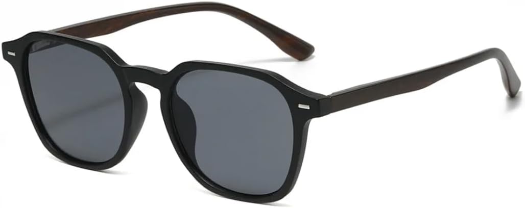 

Винтажные солнцезащитные очки Rivet с деревянной отделкой, женские и мужские, роскошные дизайнерские, популярные панк-солнцезащитные очки с защитой от УФ-излучения UV400 SZVVBKK, Black Black