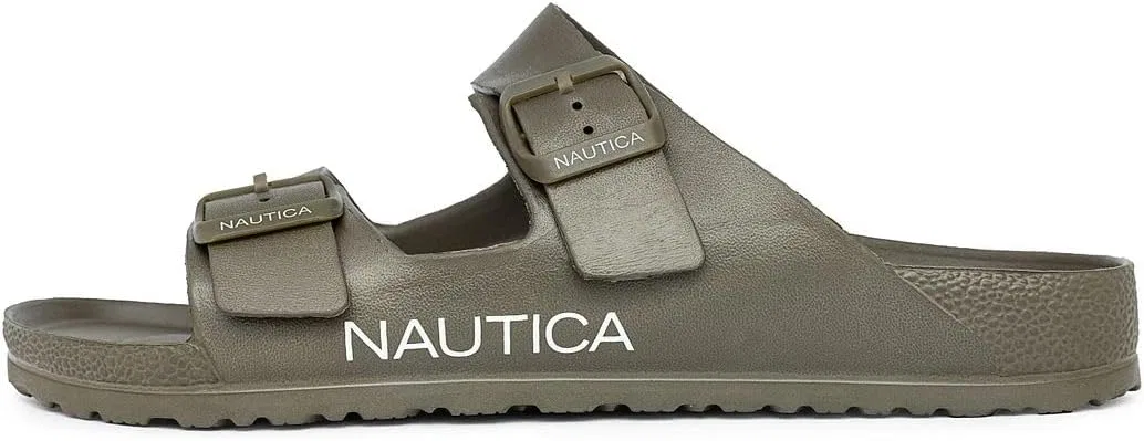 Сандалии, регулируемые, водостойкие, Nautica, оливковый — фото 2