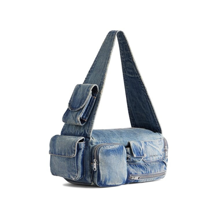 Сумка через плечо Balenciaga Superbus Sling Bag, цвет Vintage Blue — фото 3
