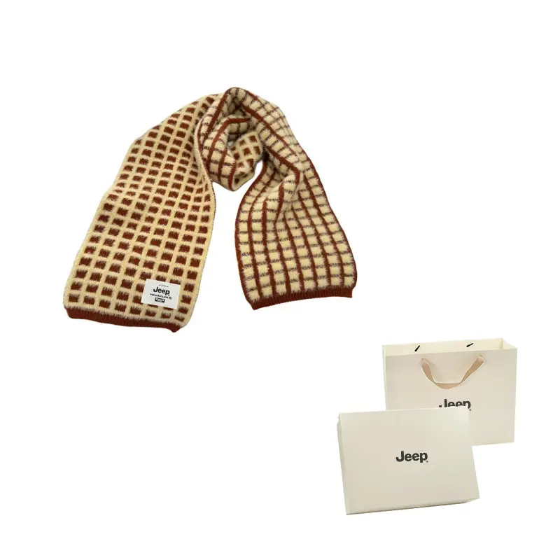 

Шарф из полиэстера унисекс Jeep, caramel cookies