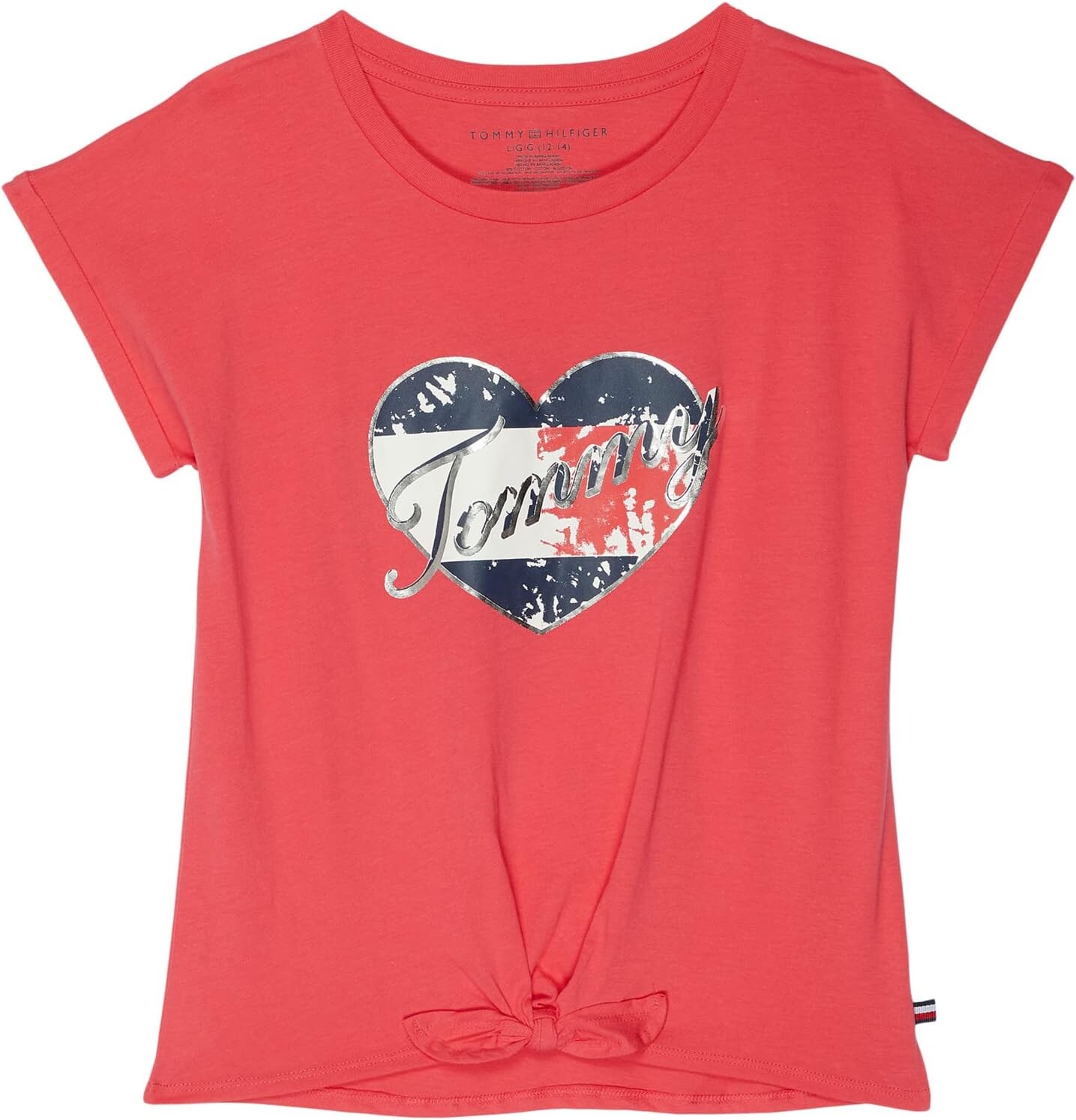 

Футболка Tommy Hilfiger Tie-Dye Heart T-Shirt, цвет Teaberry