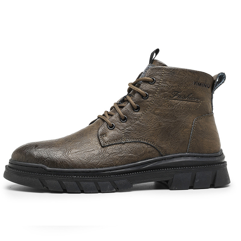 

Eminu Мужские ботинки Martin черные, хаки — хаки [Всесезонные], цвет Khaki[All-Season]