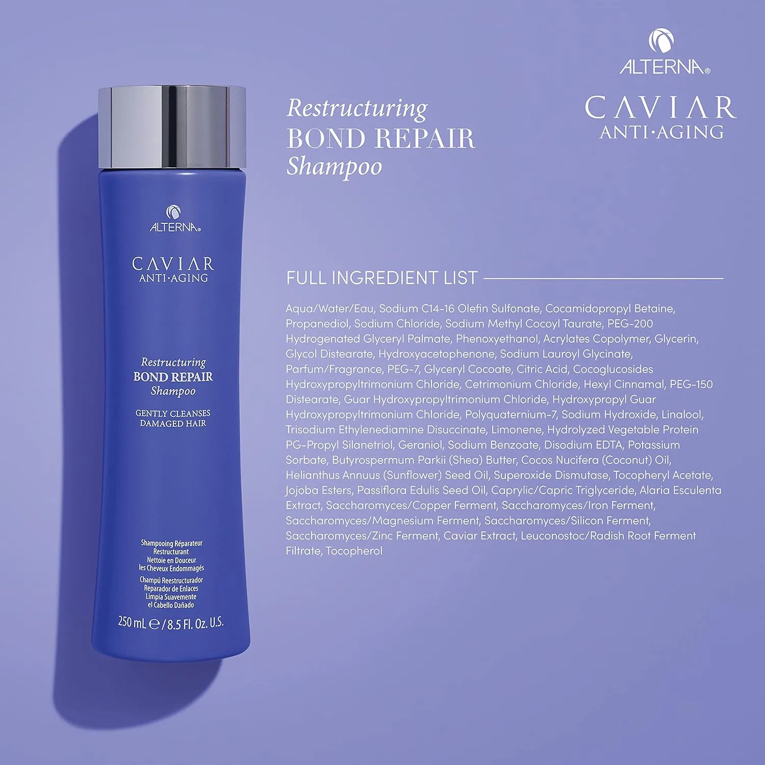 Шампунь Caviar Anti-Ageing Restructuring Bond Repair от Alterna, 250 мл Alterna — фото 4