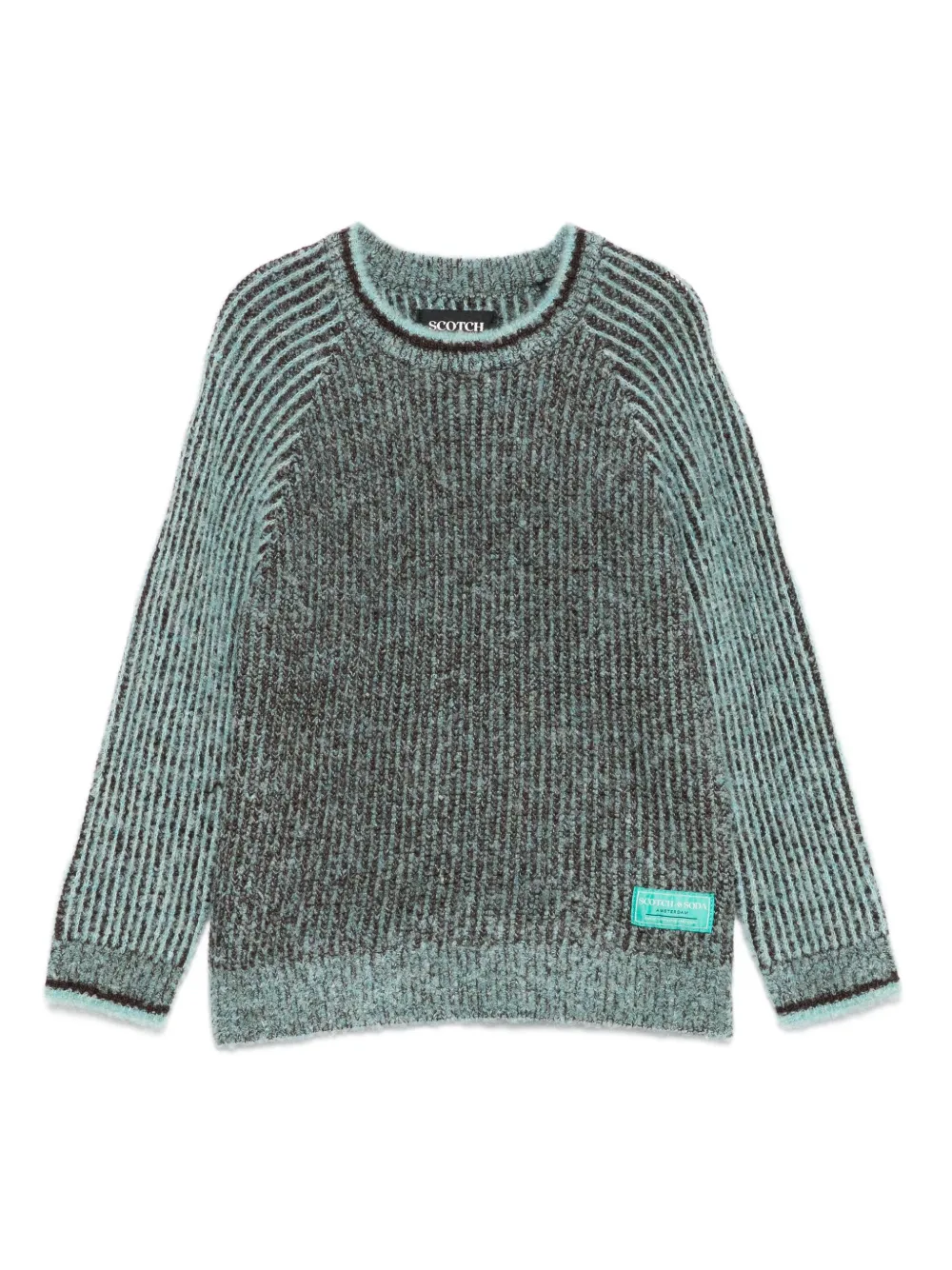 

Свитер в рубчик Scotch & Soda Kids, зеленый