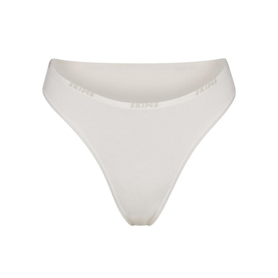 

Бикини с высоким бегуном SKIMS Cotton Logo, цвет Marble