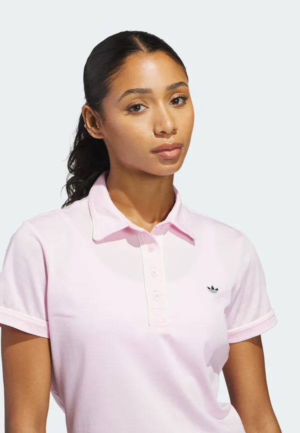 Однотонная рубашка поло Adidas Golf Originals, Clpink — фото 3