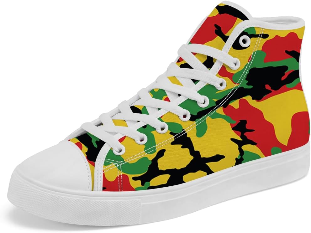 

Мужские и женские кроссовки chebing с высокой подошвой из камуфляжного канваса, высокие кеды с камуфляжным принтом, шнуровка, повседневная обувь, зеленый