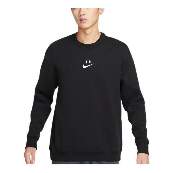 

Толстовка Nike swoosh smile sweatshirt 'Black', черный