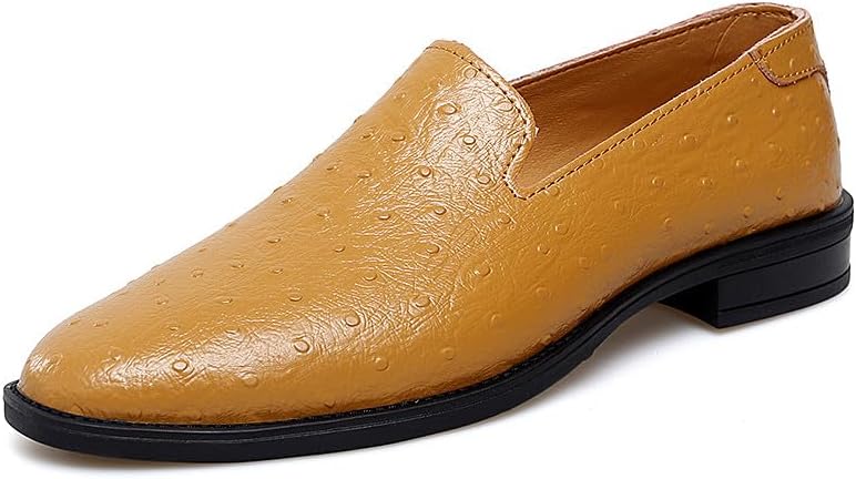 

Мужские классические кожаные лоферы Santimon, слипоны, официальная обувь, повседневная и свадебная обувь, туфли под смокинг для мужчин, Tan