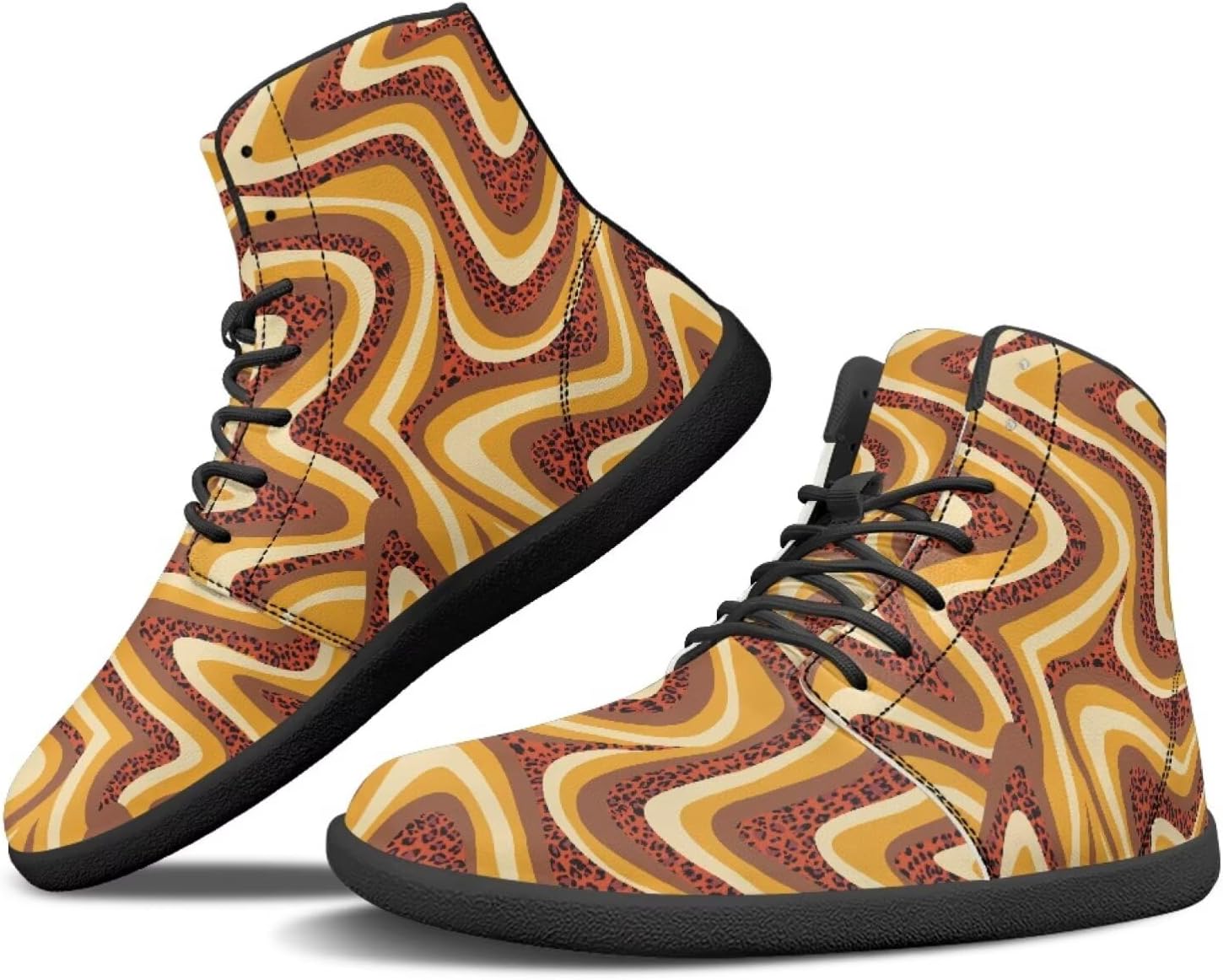 

Кроссовки Binienty Fashion Barefoot Flat для мужчин и женщин, Leopard Waves