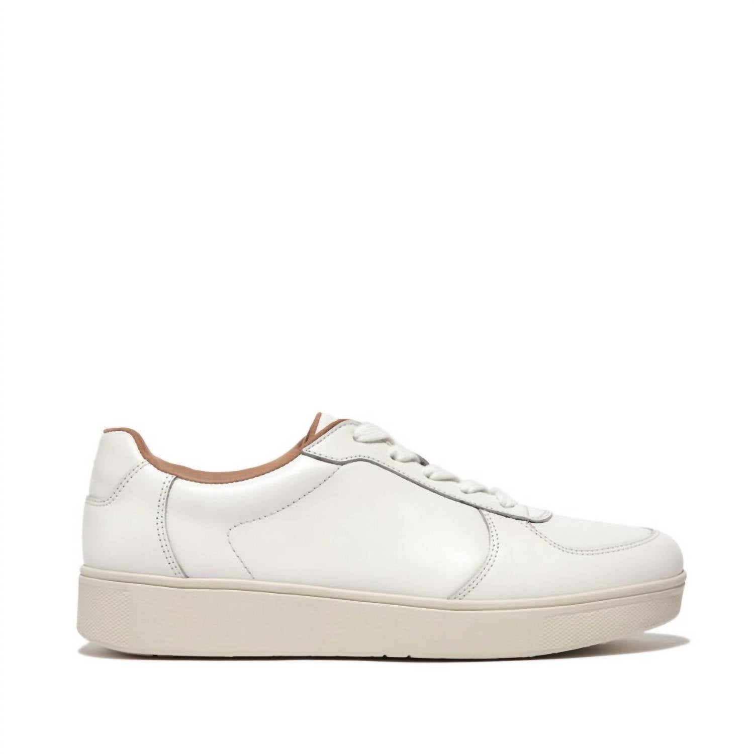 Женские кроссовки Rally с кожаными вставками в цвете Urban White Fitflop — фото 4