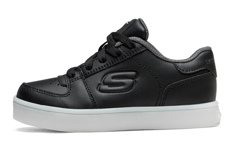 

Энергетические огни Elate Low Top Детские скейтбординговые кроссовки Черные Подростковые Skechers