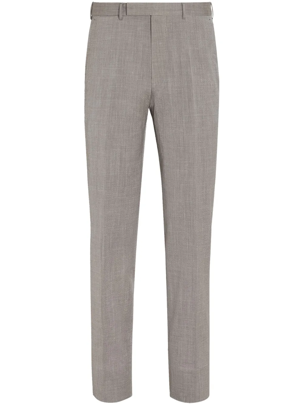 

Брюки Trofeo из смеси шерсти и шелка Zegna, нейтральный