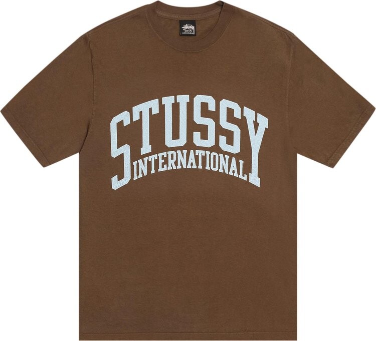 

Футболка Stussy International Pigment Dyed 'Brown', коричневый