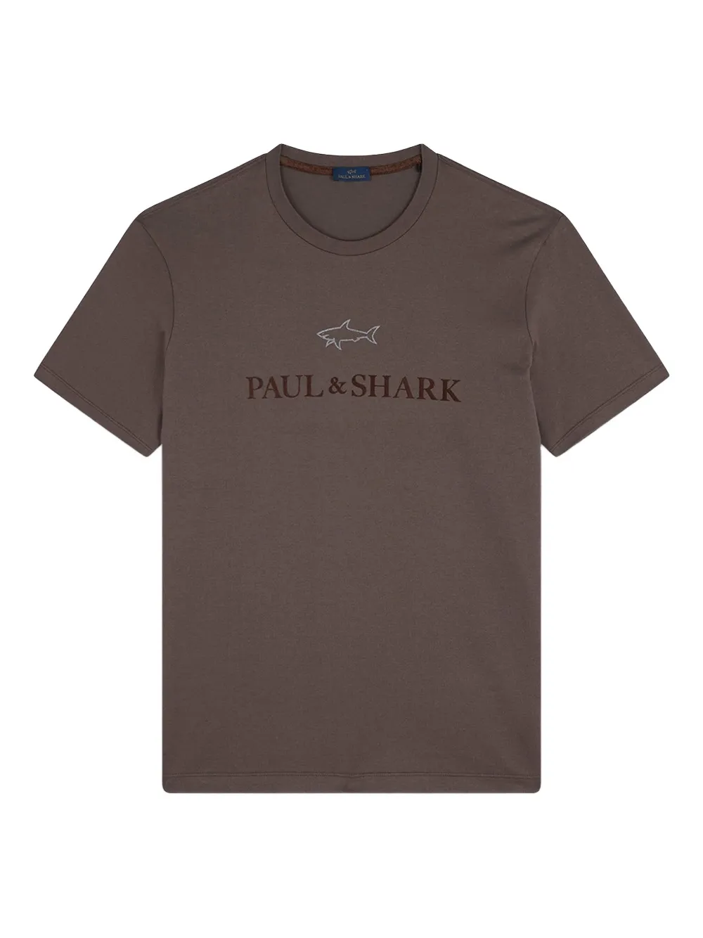 

Хлопковая футболка Paul & Shark, коричневый