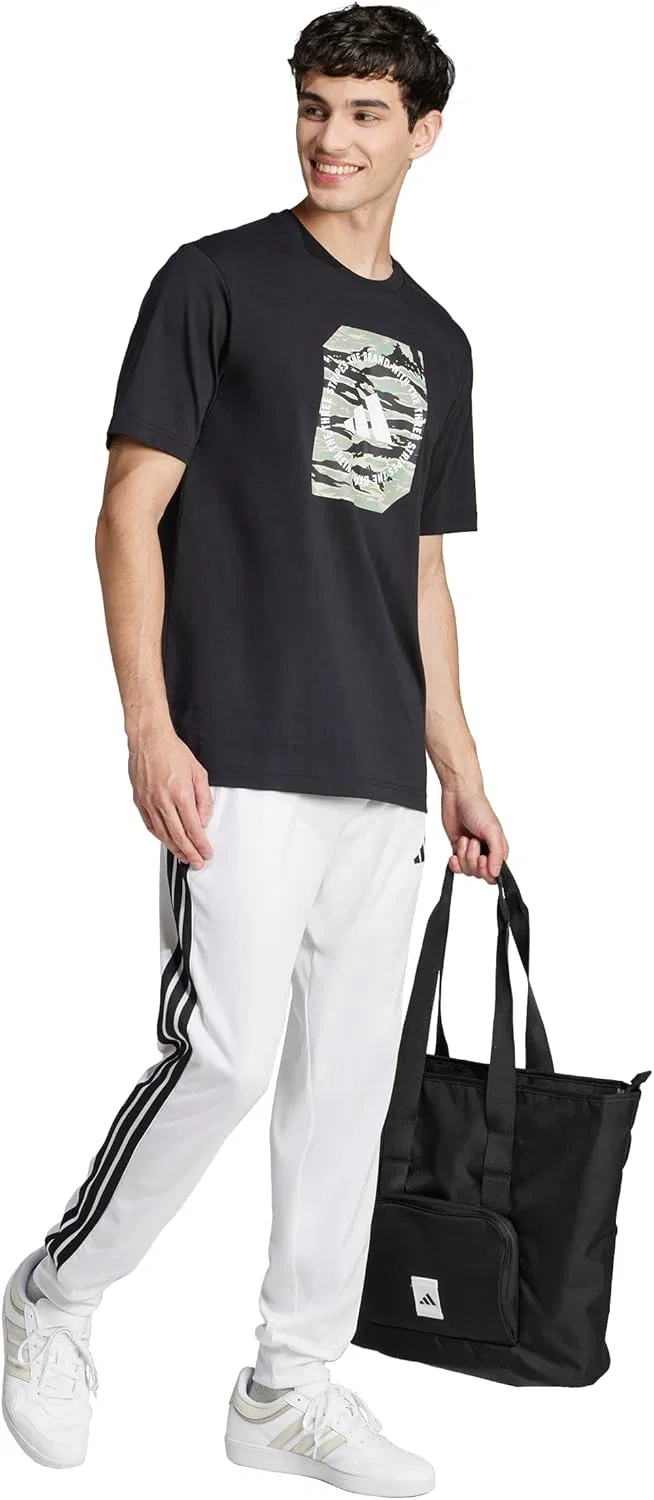 Футболка с камуфляжным принтом adidas Originals, черный