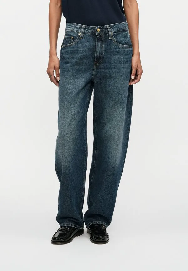 Джинсы средней посадки, зауженные, с широкими штанинами Tommy Hilfiger, Dark Blue Denim