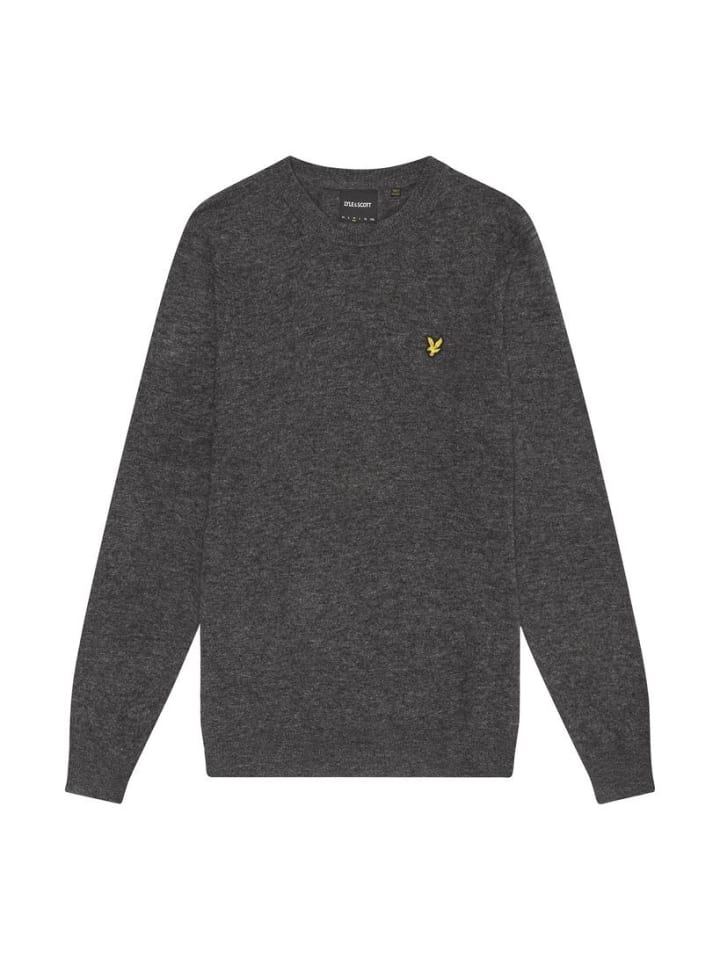 

Пуловер Lyle & Scott Strickpullover, цвет Meliertes Dunkelgrau