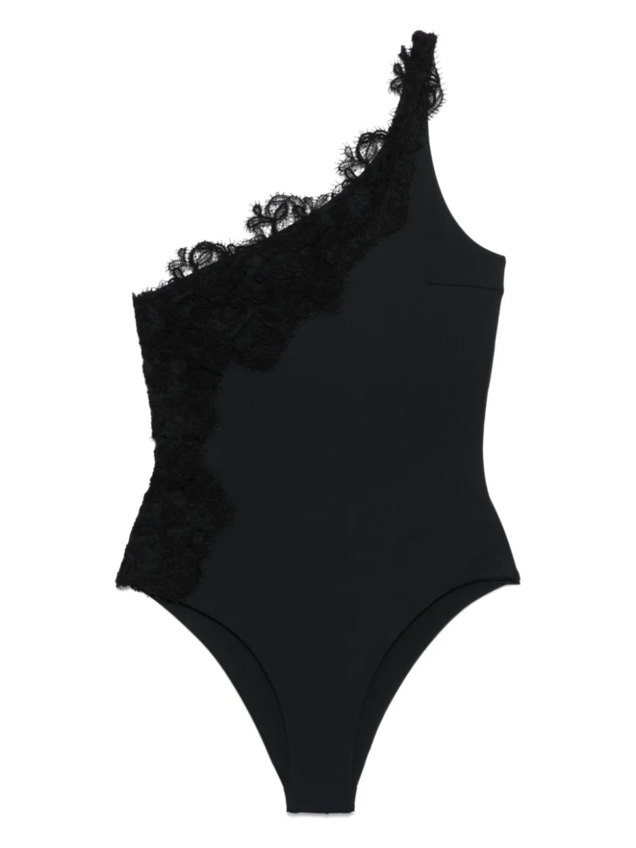 

Купальник с кружевными деталями Ermanno Scervino, черный