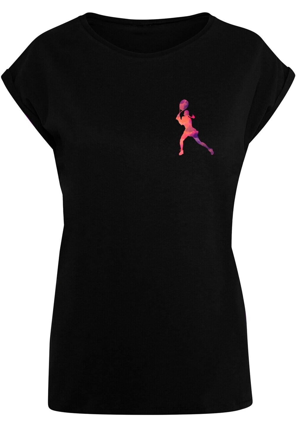 

Рубашка Merchcode Tennis Woman Silhouette, черный