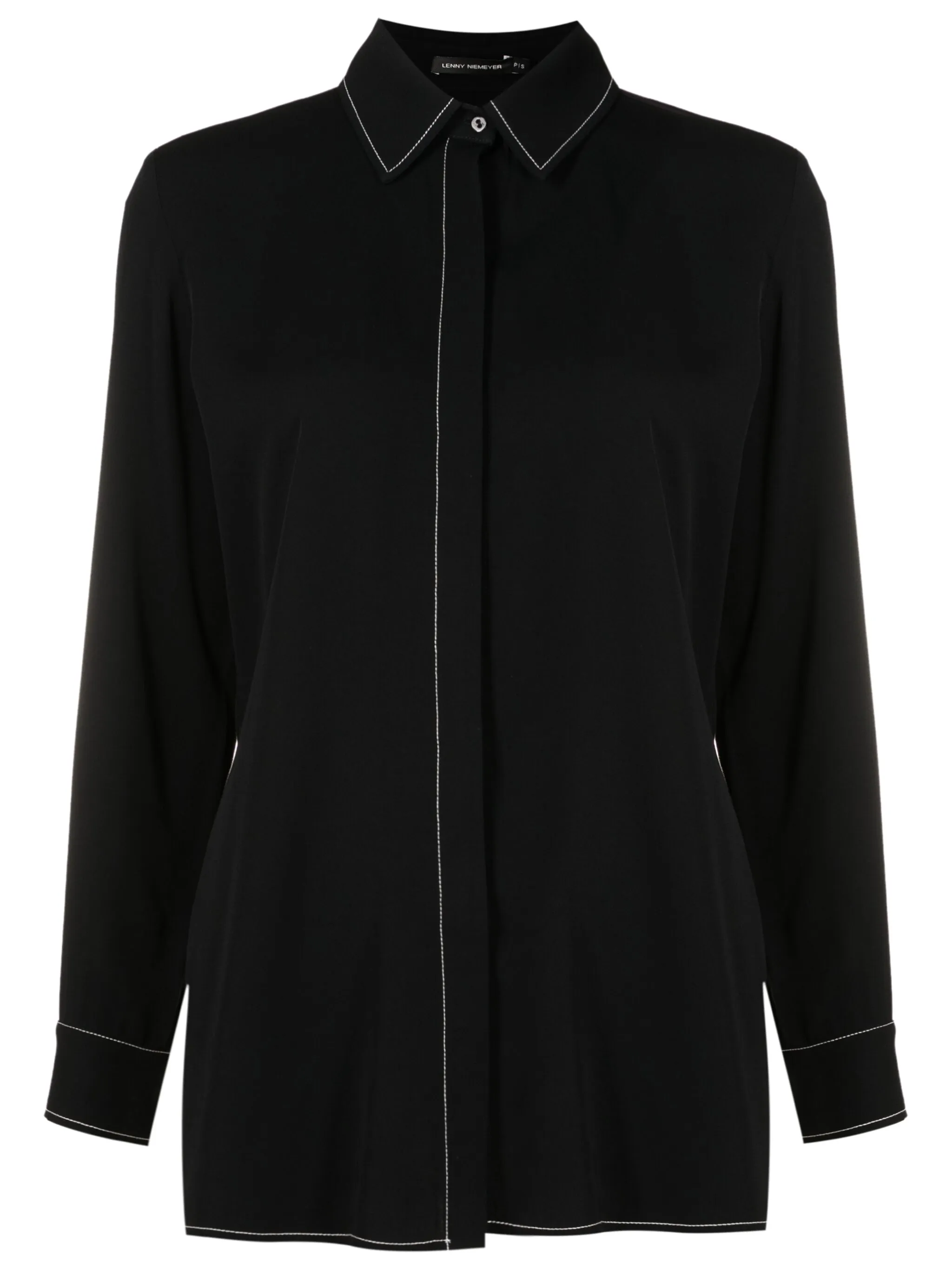 

Рубашка с длинными рукавами и контрастной строчкой Lenny Niemeyer, черный