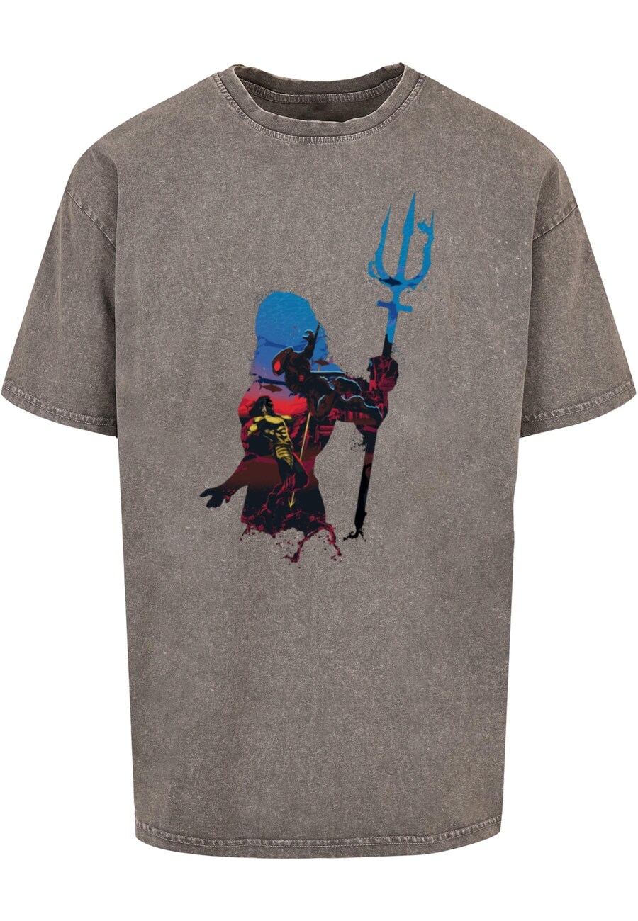 

Классическая футболка ABSOLUTE CULT Shirt Aquaman - Battle, пятнистый серый