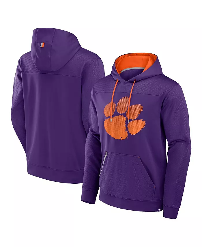 

Мужская фиолетовая толстовка с капюшоном Clemson Tigers Defender Dot Faded Primary Fanatics