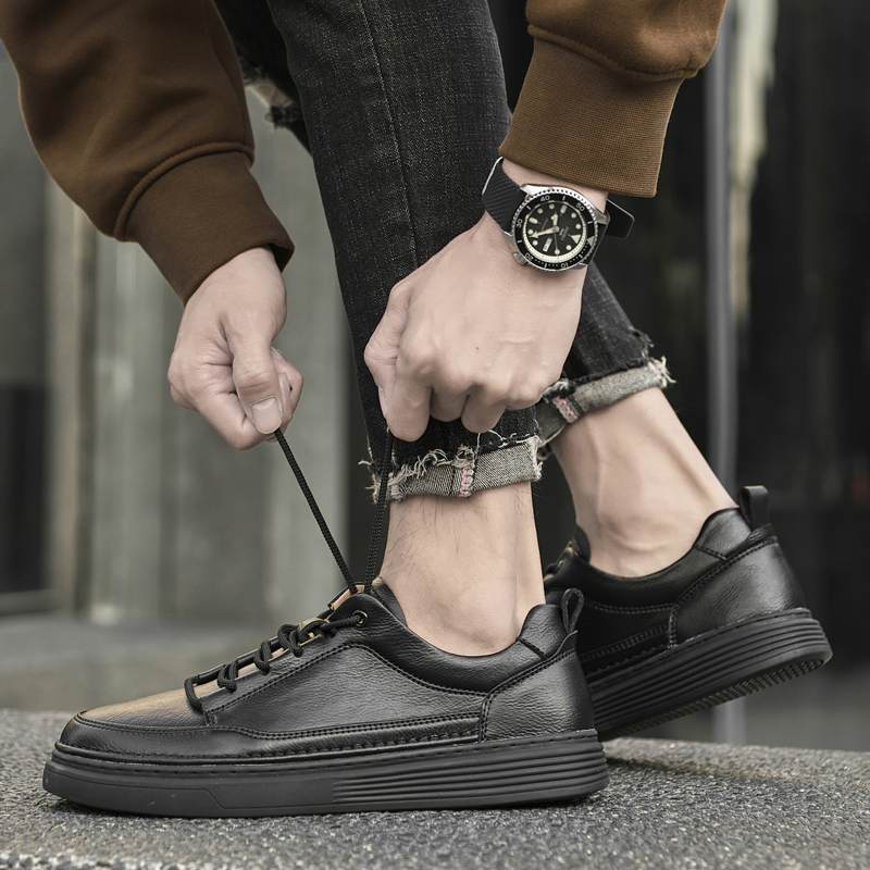 CALIFBULL Низкие скейтерские кроссовки унисекс коричневые кожаные, цвет Brown[Leather][Leather Shoe Size: Size 40 in This Model = Athletic Shoes 41] — фото 3