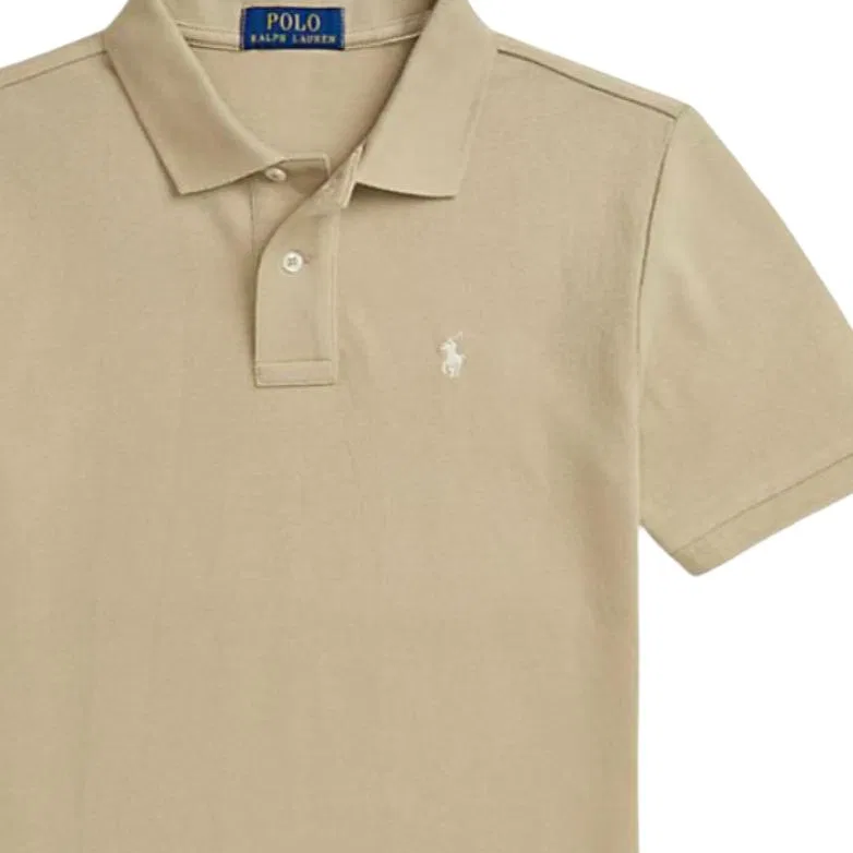 Поло детское стандартное Polo Ralph Lauren хаки — фото 3