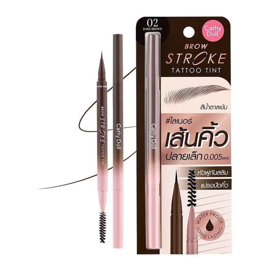 

Cathy Doll Тинт для бровей Stroke Tattoo 0,45 г 02 Темно-коричневый, Dark Brown