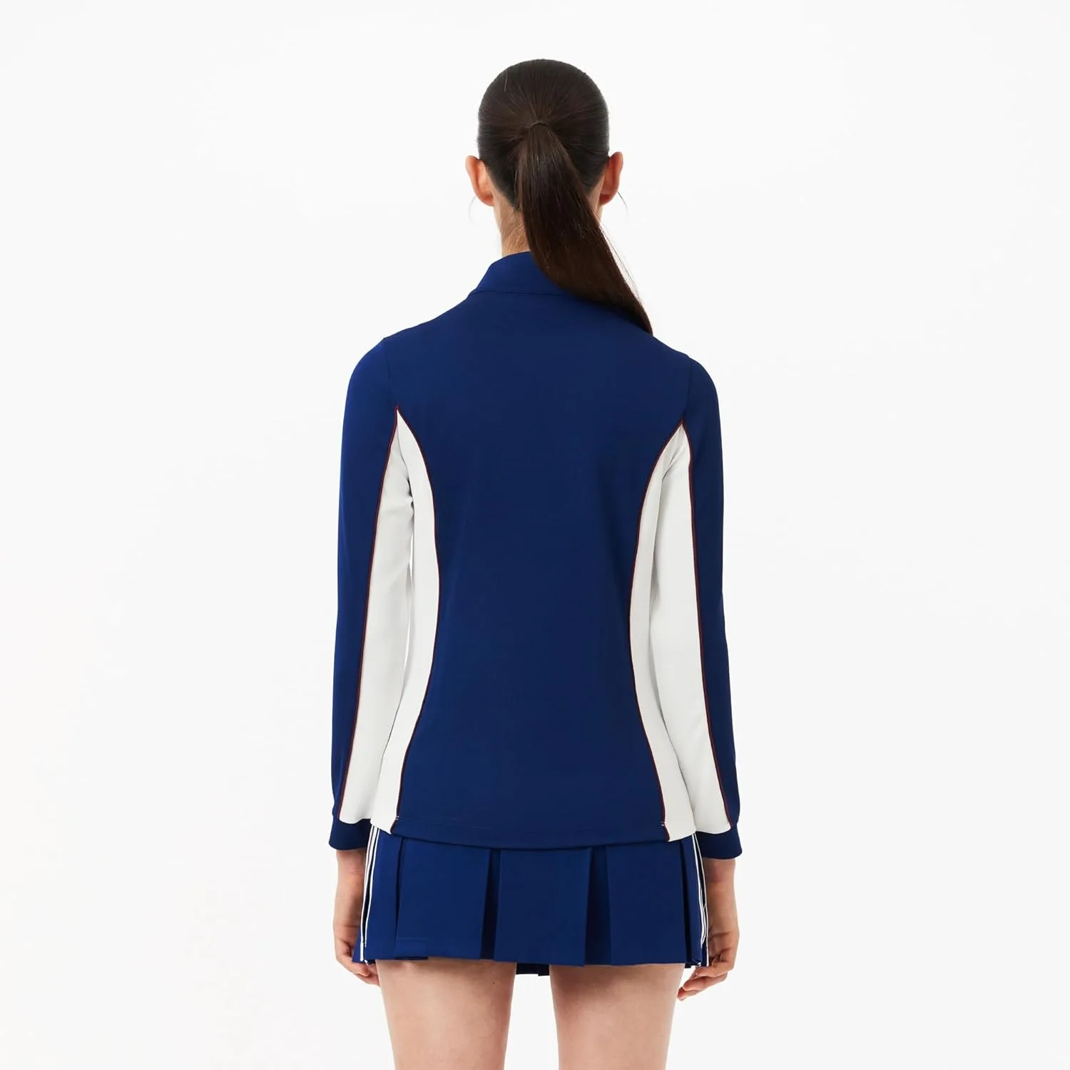 Свитер Lacoste Slim Fit для тенниса, метиленовый синий/белый — фото 2