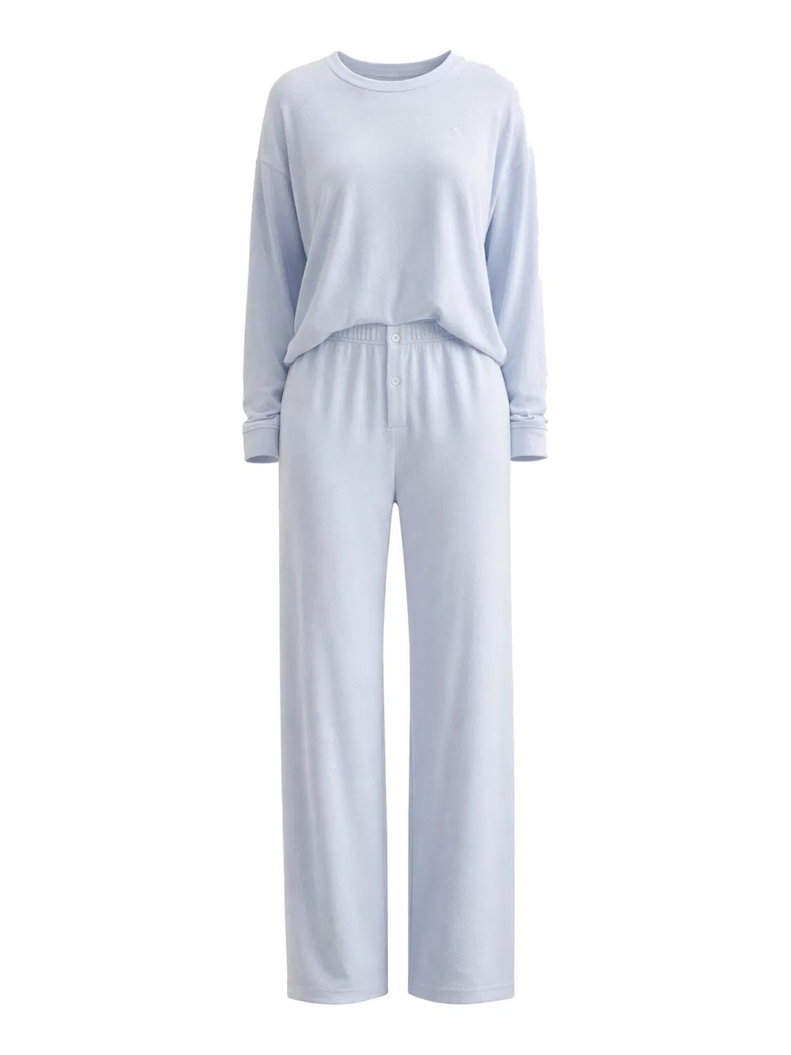Пижама 'Клуб Терри' Polo Ralph Lauren, Light Blue