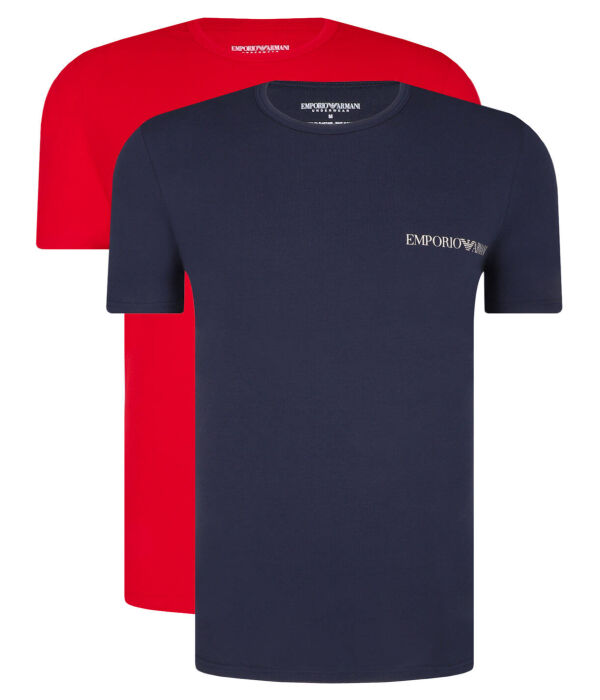

Футболка хлопковая Emporio Armani 2 шт, красный
