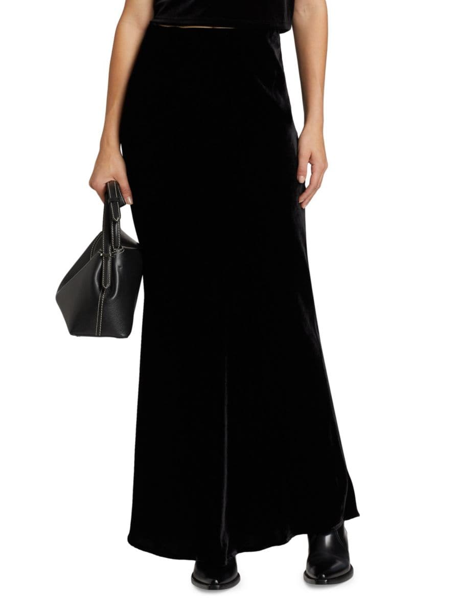 

Юбка макси Zeta Velvet L'AGENCE, черный