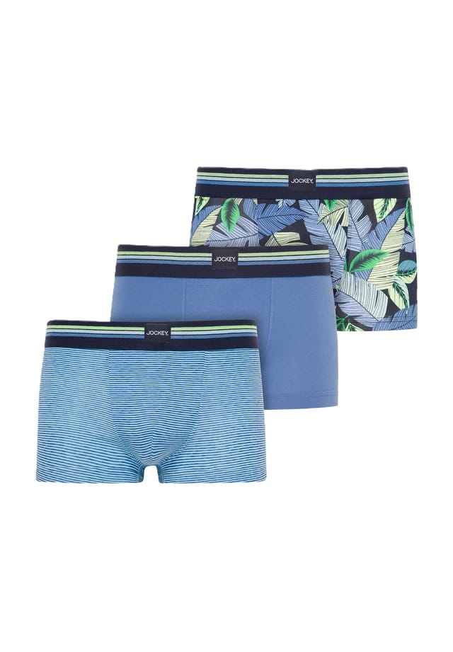 

Укороченные брюки из хлопка-стрейч упаковка из 3 шт. логотип на поясе Jockey, синий